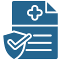 Medical document with a checkmark symbolizing verification.