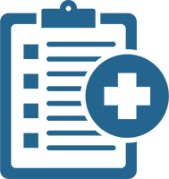 Clipboard with a plus sign icon.