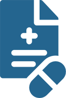 Medical document with a pen icon symbolizing health records.